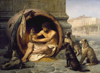 diogenes in der tonne